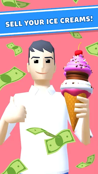 Скачать Ice Cream Inc. ASMR, DIY Games на Андроид — Много денег — скриншот 2