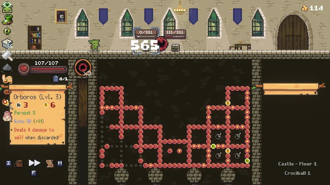 Скачать Peglin - A Pachinko Roguelike MOD APK — Бесконечное золото и премиум версия — скриншот 5