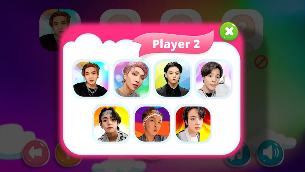 Bangtan Memory MOD APK на Android — Все уровни разблокированы — скриншот 2