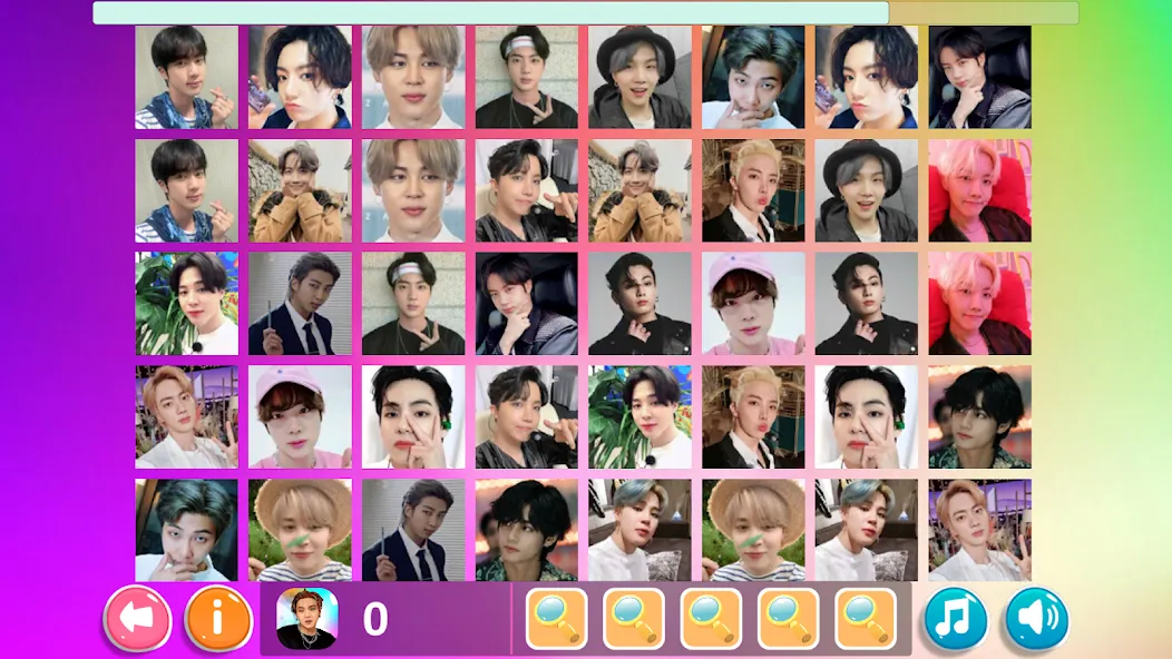 Bangtan Memory MOD APK на Android — Все уровни разблокированы — скриншот 3