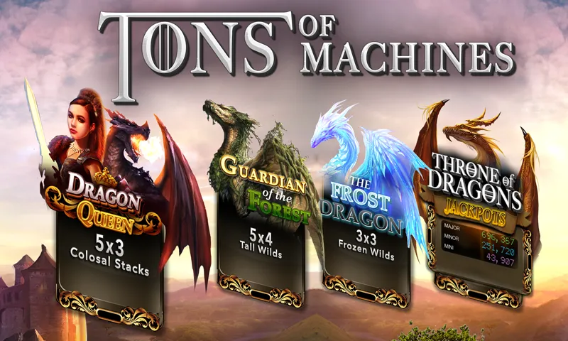 Slots Dragon Machine MOD — Взлом на бесконечные деньги и золото на Андроид — скриншот 3