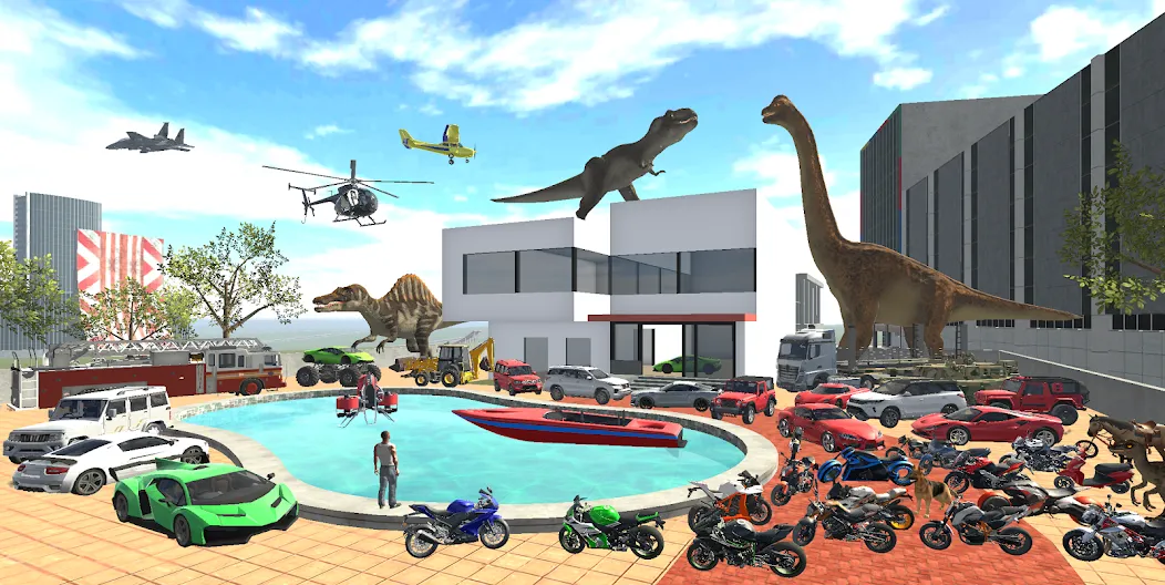 Скачать Indian Bikes Driving 3D с модом — Много денег — скриншот 1
