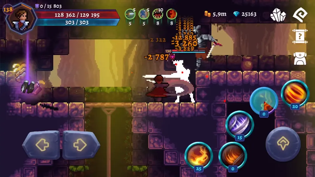 Скачать Darkrise - Pixel Action RPG на Андроид — Много денег — скриншот 4