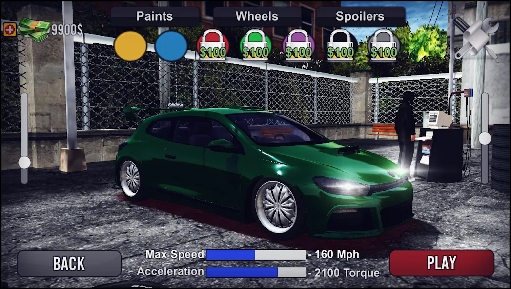 Скачать взломанную 206 Drift Simulator — Много денег — скриншот 3