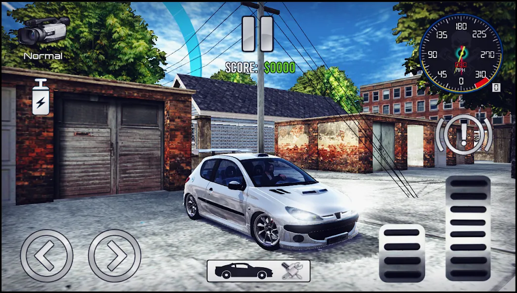 Скачать взломанную 206 Drift Simulator — Много денег — скриншот 5