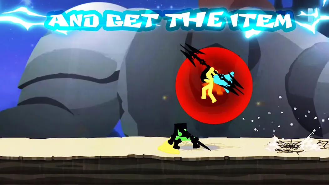 Stickman The Flash — Много денег и разблокировано всё оружие оружие — скриншот 3