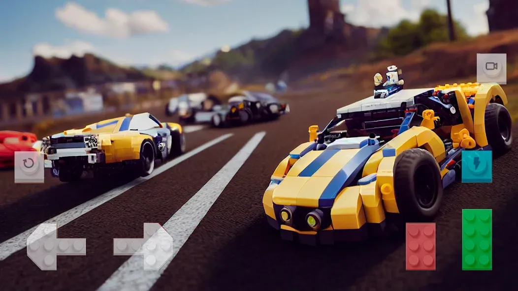 Скачать взлом Block Car Wars Brick Car Crash на Андроид — Много денег — скриншот 4