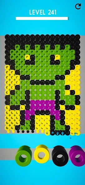 Скачать взлом Hama Beads: Colorful Puzzles на Андроид — Все цвета и уровни разблокированы — скриншот 2
