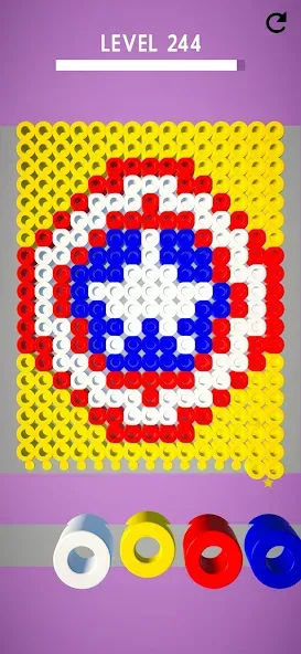 Скачать взлом Hama Beads: Colorful Puzzles на Андроид — Все цвета и уровни разблокированы — скриншот 3