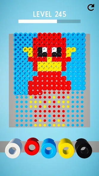 Скачать взлом Hama Beads: Colorful Puzzles на Андроид — Все цвета и уровни разблокированы — скриншот 4