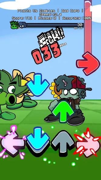 Plants vs Rappers Beat Battles MOD APK на Android — Все треки разблокированы — скриншот 3