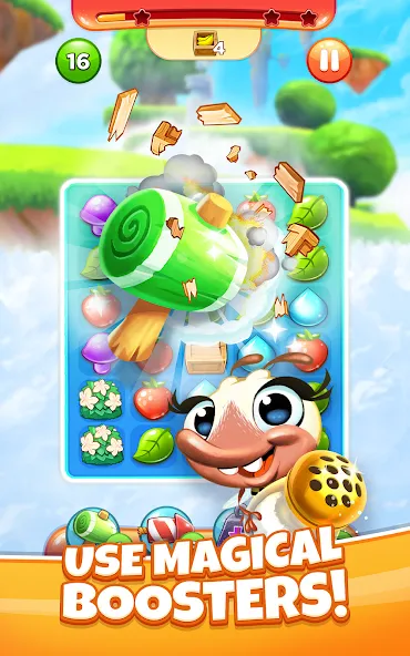 Скачать Match 3 Game - Fiends Stars на телефон — Много денег — скриншот 2
