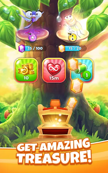 Скачать Match 3 Game - Fiends Stars на телефон — Много денег — скриншот 4