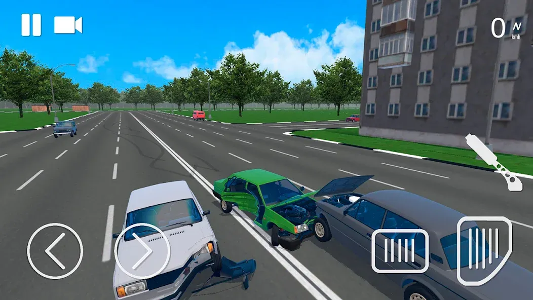 Russian Car Crash Simulator Mod APK Много денег — Скачать на Андроид — скриншот 1