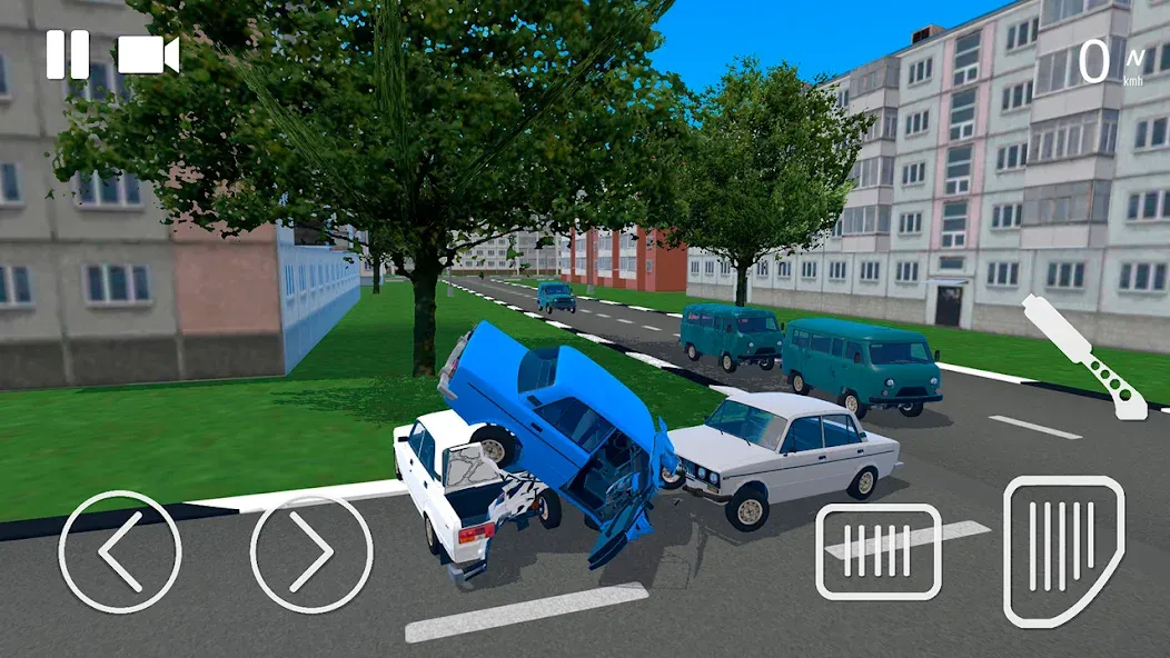 Russian Car Crash Simulator Mod APK Много денег — Скачать на Андроид — скриншот 2