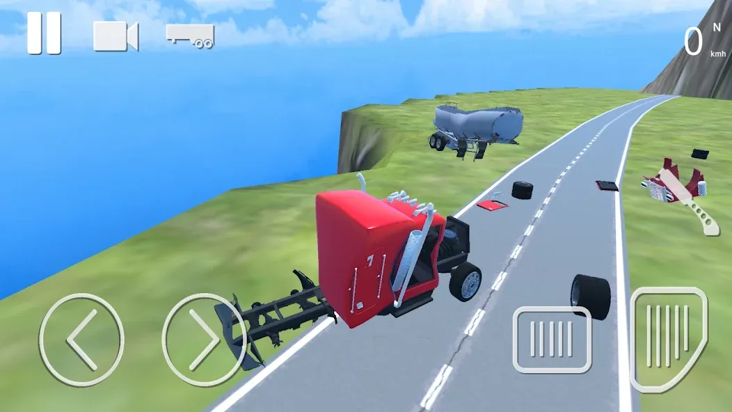 Truck Crash Simulator Accident на Андроид — Много денег — скриншот 1