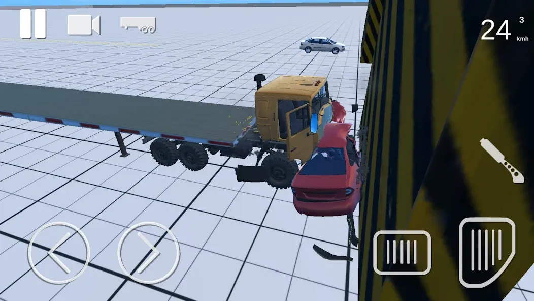Truck Crash Simulator Accident на Андроид — Много денег — скриншот 4