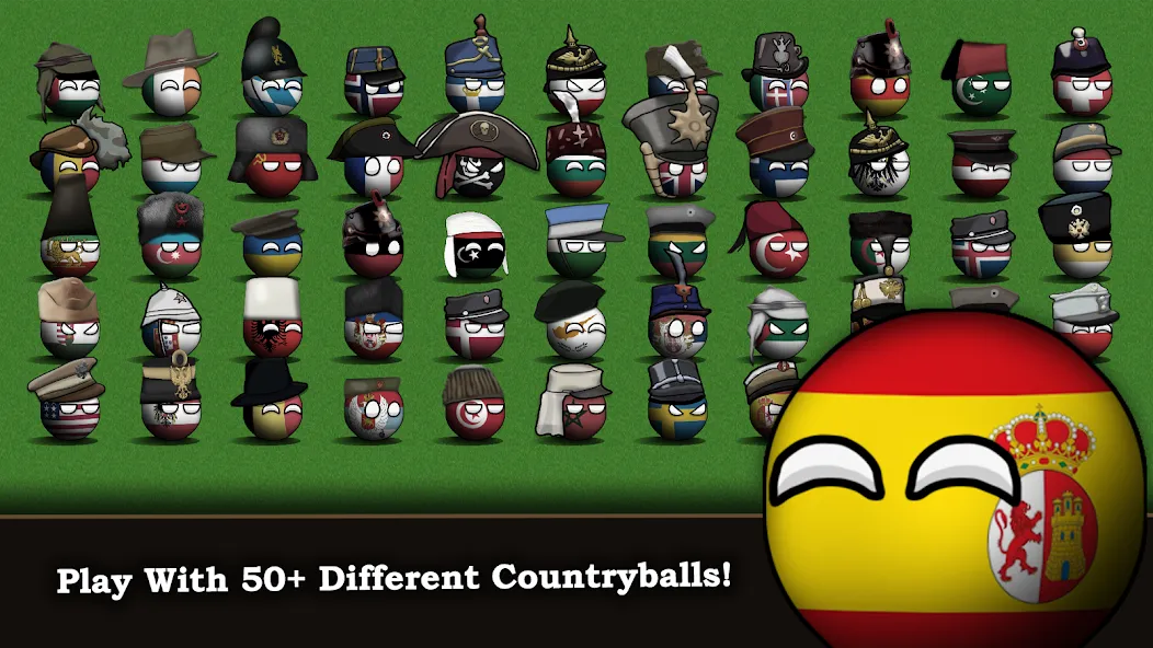 Countryball: Europe 1890 MOD — Много денег на Андроид — скриншот 1