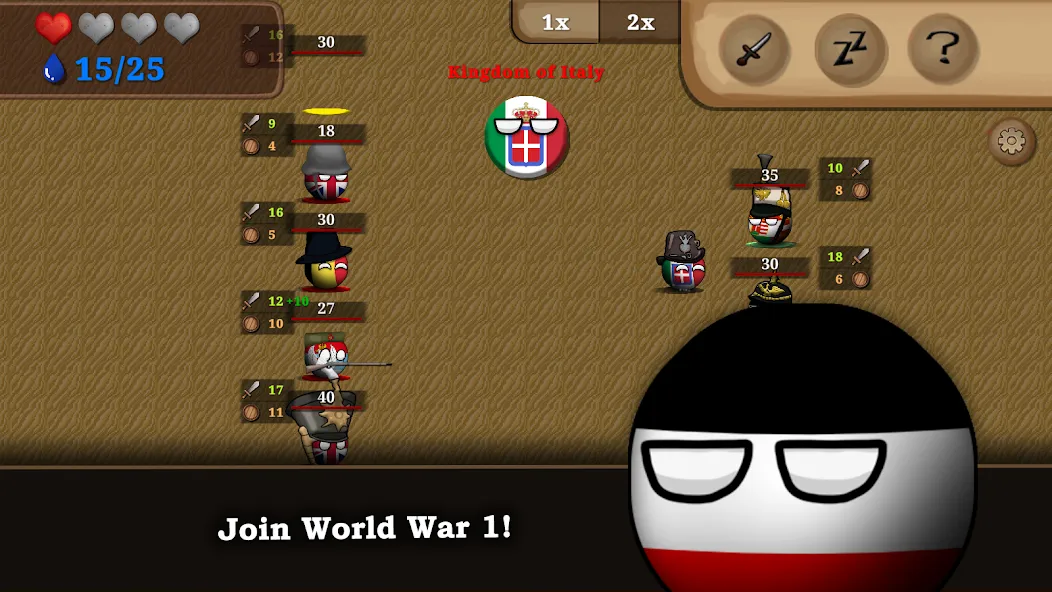 Countryball: Europe 1890 MOD — Много денег на Андроид — скриншот 3