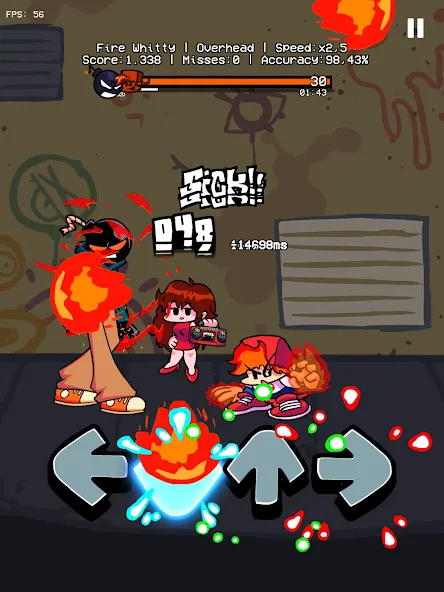 Music Battle Fire Fight Whitty на Андроид — Все открыто — скриншот 2