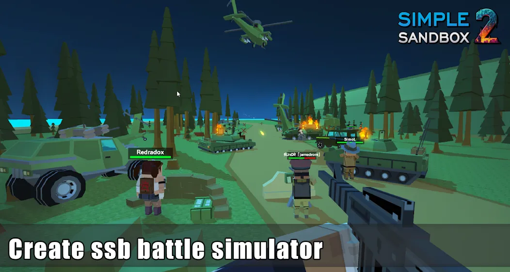 Simple Sandbox 2 MOD APK на Android — Много денег и всё открыто — скриншот 3