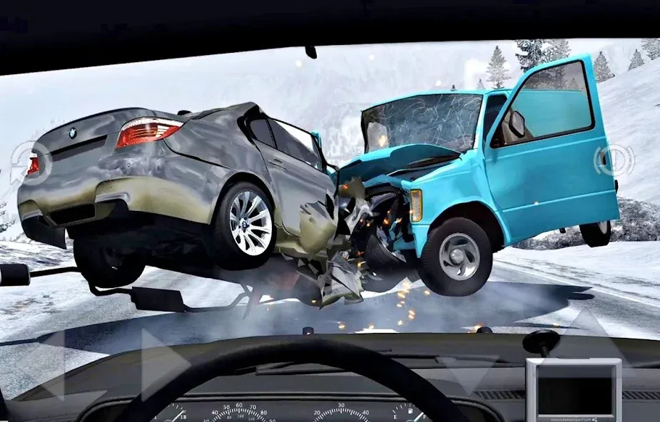 Car Crash Damage Engine Wreck — Взломанная версия (Много денег) — скриншот 1