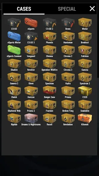 Case Simulator 2 MOD — Много денег и скинов на Андроид — скриншот 3