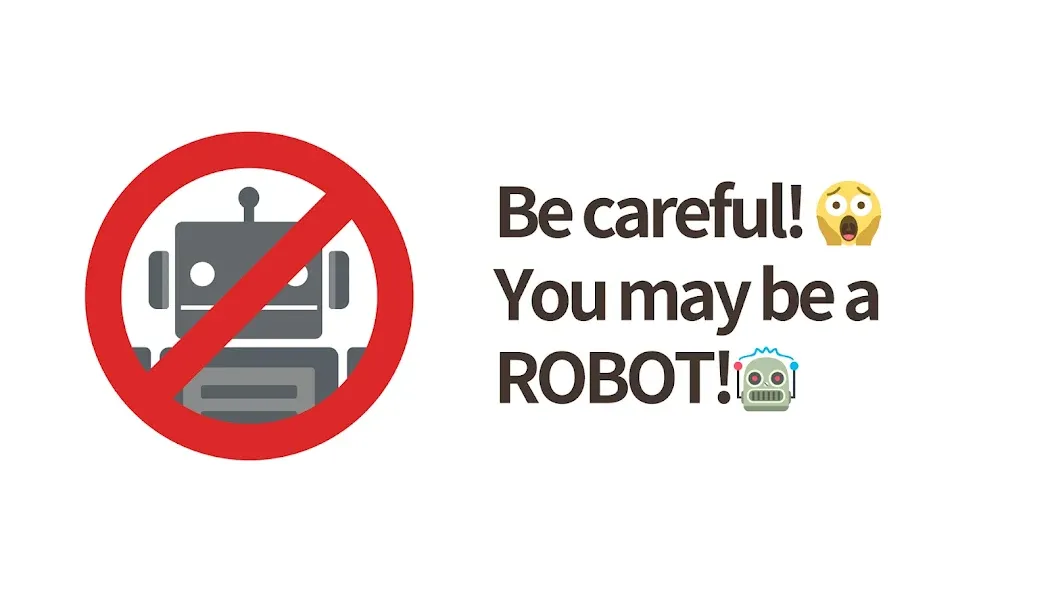 No Robots Allowed - Crazy Quiz MOD APK — Все подсказки разблокированы — скриншот 1 No Robots Allowed - Crazy Quiz MOD APK — Все подсказки разблокированы — скриншот 1