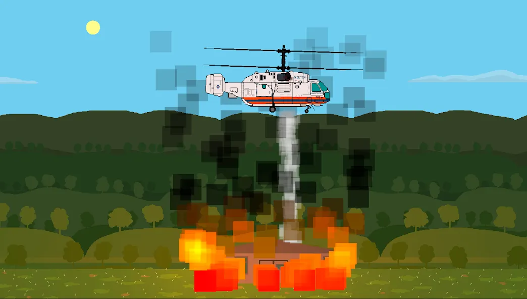 Скачать Pixel Helicopter Simulator — Много денег и всё разблокировано — скриншот 2