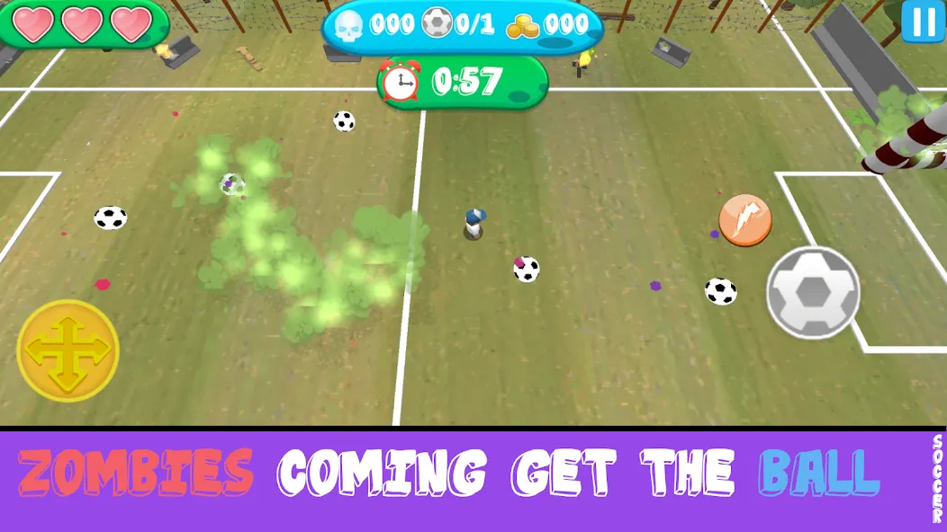 Soccer Apocalypse Survival на Андроид — Много денег и бессмертие — скриншот 3