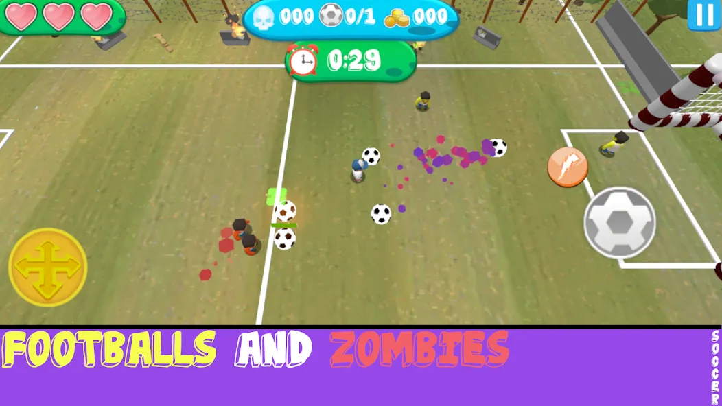 Soccer Apocalypse Survival на Андроид — Много денег и бессмертие — скриншот 4