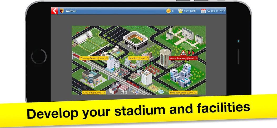 Soccer Tycoon: Football Game MOD — Много денег на Андроид — скриншот 2
