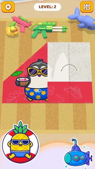 Paper Fold: Paper Puzzle 3D Mod APK Все разблокировано — Скачать на Андроид — скриншот 4