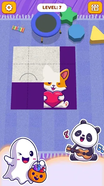 Paper Fold: Paper Puzzle 3D Mod APK Все разблокировано — Скачать на Андроид — скриншот 5