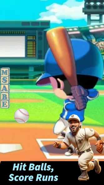 Baseball Letter Strike Homerun — Мод: Много денег — скриншот 1