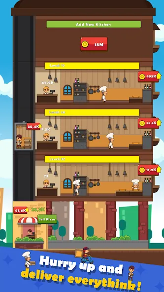Скачать Pizza Tower: Idle Tycoon на Android — Много денег — скриншот 3 Скачать Pizza Tower: Idle Tycoon на Android — Много денег — скриншот 3