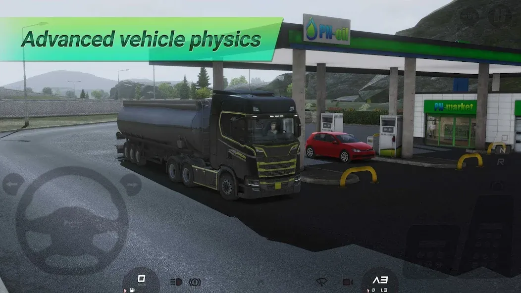 Скачать взломанную Truckers of Europe 3 — Много денег и всё открыто — скриншот 4