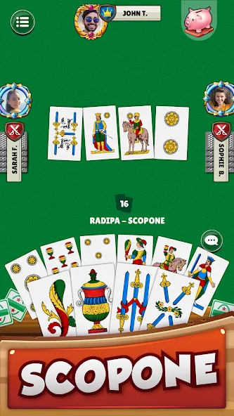 Scopa - Italian Card Game MOD APK на Android — Все открыто — скриншот 4