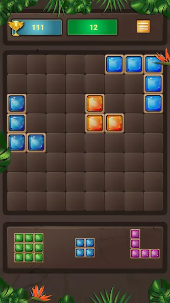 Взломанная Block Puzzle на Андроид — Все разблокировано — скриншот 5