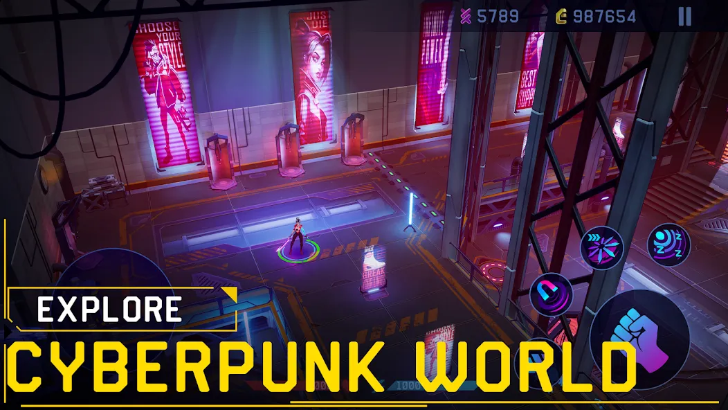 Rush Angel - Cyberpunk RPG Mod APK Много денег и бессмертие — Скачать на Андроид — скриншот 3 Rush Angel - Cyberpunk RPG Mod APK Много денег и бессмертие — Скачать на Андроид — скриншот 3