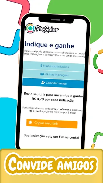 Pix Color - Jogue e Ganhe MOD APK на Android — Много денег — скриншот 4