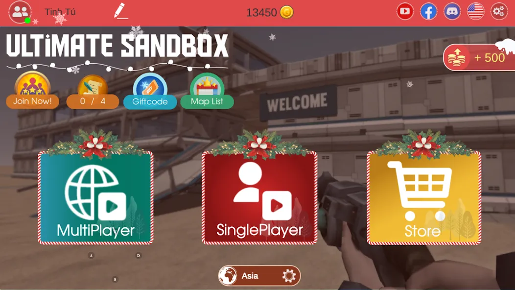 Ultimate Sandbox: Mod Online (Мод Много денег и всё разблокировано) — скриншот 1 Ultimate Sandbox: Mod Online (Мод Много денег и всё разблокировано) — скриншот 1