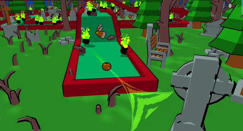 Скачать MiniGolf Madness: Halloween на Android — Много денег и без рекламы — скриншот 5