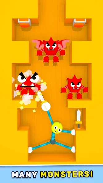 Stretch Guy MOD APK на Android — Все скины разблокированы — скриншот 5