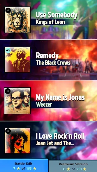 Скачать Guitar Band: Rock Battle на Android — Много денег и бесконечная энергия — скриншот 4 Скачать Guitar Band: Rock Battle на Android — Много денег и бесконечная энергия — скриншот 4