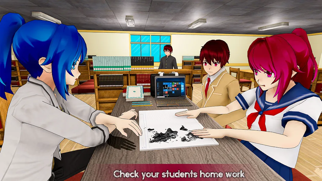 Anime Girl School Teacher 3D — Много денег — скриншот 5