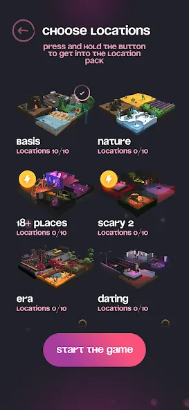 Spyfall - party game — Мод: Все пачки карт открыты — скриншот 3