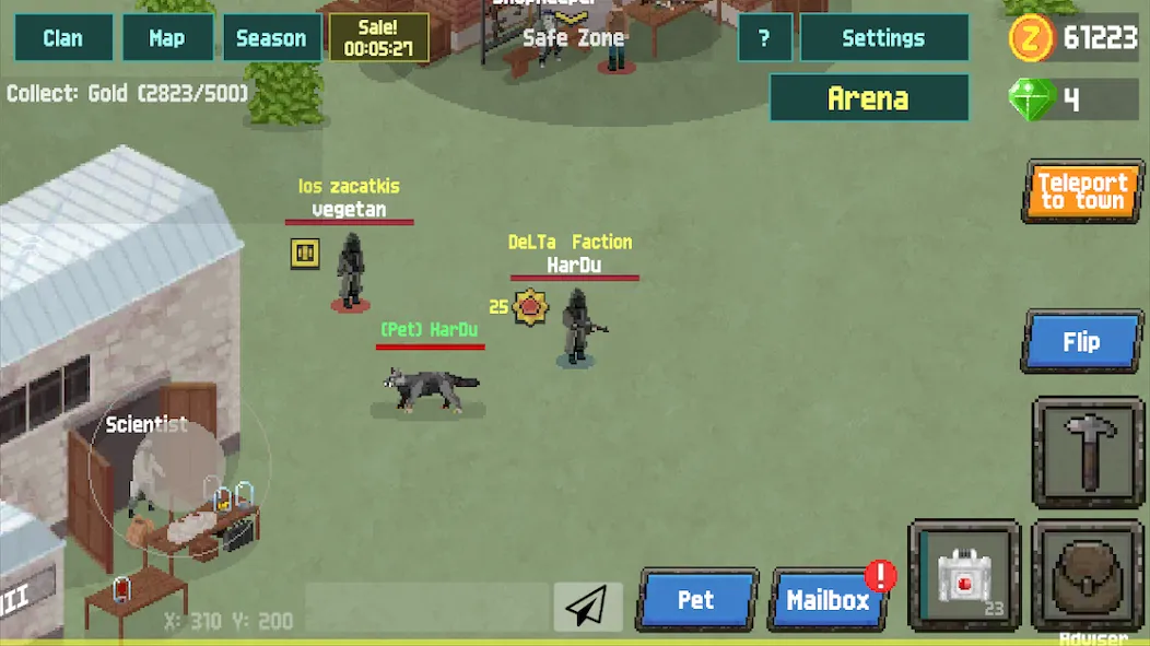 Скачать Zombix Online — Модификация Много денег и бессмертие — скриншот 1