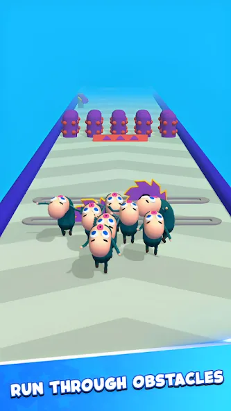 Скачать взломанную Merge Master: Monster Run 3D — Много денег — скриншот 2