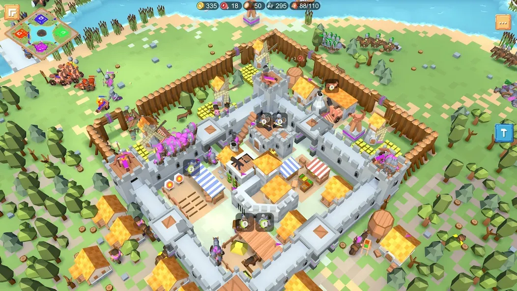 Скачать RTS Siege Up! - Medieval War на телефон — Много денег — скриншот 2